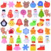 50 Pcs Christmas Squishy Toys, Christmas Party Favors Stocking Stuffers Xmas Gifts, Kawaii Mochi Squishies Sensory Squeeze Toys for Kids Christmas Party Favors Stocking Stuffers Gifts view 1
