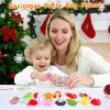 50 Pcs Christmas Squishy Toys, Christmas Party Favors Stocking Stuffers Xmas Gifts, Kawaii Mochi Squishies Sensory Squeeze Toys for Kids Christmas Party Favors Stocking Stuffers Gifts view 2