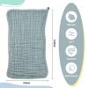 Irenare 6 Pack Muslin Burp Cloths Cotton Baby Burping Rags Large 20 x 10 Inch 6 Layers Spit up Rags Soft Absorbent Multicolor Wash Cloths Diapers for Newborn Baby Girl Boy(Assorted Colors) view 2
