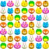 300 Pieces Mini Animal Erasers Assortment Kids Fun Tiny Novelty Pencil Bunny Erasers Bulk for Classroom Gift Rewards Party Favor (Animal) view 1