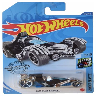 Hot Wheels Tur-Bone Charged, [Blue] 127/250 Street Beasts 9/10