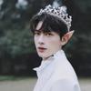YOVECATHOU Royal King Crown Men Metal Prince Crowns Tiaras Full round For Birthday Prom Party Halloween Costume (Silver) view 2