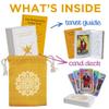 Sagesight Classic Tarot Cards Deck with Guidebook & Premium Linen Carry Bag - Original Pamela Colman Smith Artwork - Tarot Cards for Beginners and Experts (Holographic) view 2