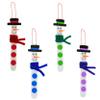 4E's Novelty Christmas Snowman Stick Ornament Craft Kit (12 Pack) Bulk Christmas Crafts for Kids Toddlers 3-4 4-8 DIY Winter Arts and Craft Kit Activity Project view 1