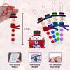 4E's Novelty Christmas Snowman Stick Ornament Craft Kit (12 Pack) Bulk Christmas Crafts for Kids Toddlers 3-4 4-8 DIY Winter Arts and Craft Kit Activity Project view 3