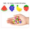 300 Pieces Mini Fruit Erasers Assortment Kids Fun Tiny Novelty Pencil Erasers Bulk for Classroom Gift Rewards Party Favor (Fruit) view 2