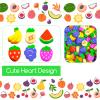 300 Pieces Mini Fruit Erasers Assortment Kids Fun Tiny Novelty Pencil Erasers Bulk for Classroom Gift Rewards Party Favor (Fruit) view 3