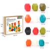 Tucimibo Jumbo Balancing Stones Toy Set, Polyhedral Plastic Stacking Rocks Educational Creative Preschool Arts Learning Sensory Building Blocks Puzzle Toy for Toddler view 2