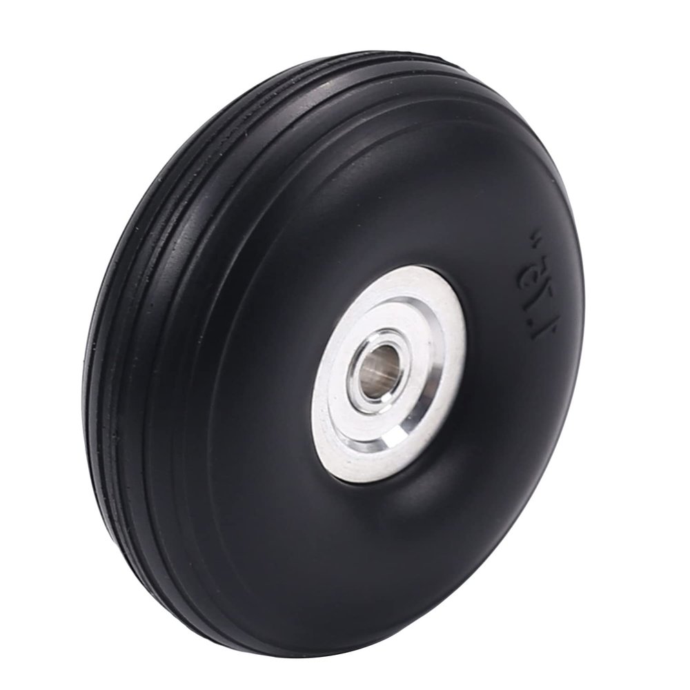 Heyiarbeit 1.75 inch RC Tire with Aluminum Alloy Hub for RC Car Airplane 1Pcs