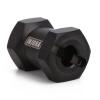 INJORA RC Hex Hub 12mm Brass Wheels Hex Hub Extension Black Hex Drive Adapter for 1/10 RC Crawler Axial SCX10 90046 D90 (25mm) view 2