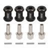 INJORA RC Hex Hub 12mm Brass Wheels Extension Black Drive Adapter for 1/10 RC Crawler Axial SCX10 90046 D90 (20mm) view 1