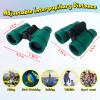 ESSENSON Binoculars for Kids Toys Gifts for Age 3-12 Years Old Boys Girls Kid Telescope Outdoor Toys for Sport and Outside Play Hiking, Bird Watching, Travel, Camping, Birthday Presents (Forest Green) view 3