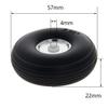 Heyiarbeit 2.25 inch RC Tire with Aluminum Alloy Hub for RC Car Airplane 1Pcs view 2
