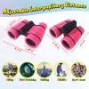 ESSENSON Binoculars for Kids Toys Gifts for Age 3-12 Years Old Boys Girls Kids Telescope Outdoor Toys for Sports and Outside Play Hiking, Bird Watching, Travel, Camping, Birthday Presents (Pink) view 3
