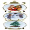 Melody Jane Dolls Houses Dollhouse Christmas Wall Plate Rack Ornament Reutter Porcelain Accessory 1:12 view 1