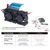 AllinRC Aluminum RC Motor Thermal Sensor Heat Sink with Twin Turbo High Speed Fans Sets for 540 550 Motors Traxxas Redcat HSP HPI Wltoys Himoto Tamiya (Blue) view 3