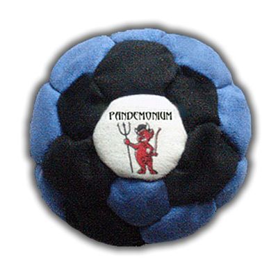 Pandemonium Footbag Vortex 32 Panels Blue Hacky Sack pro Bag Sand Filled weigthed at 58g