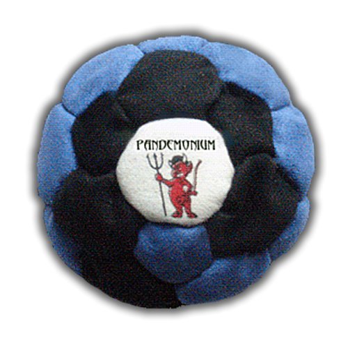 Pandemonium Footbag Vortex 32 Panels Blue Hacky Sack pro Bag Sand Filled weigthed at 58g