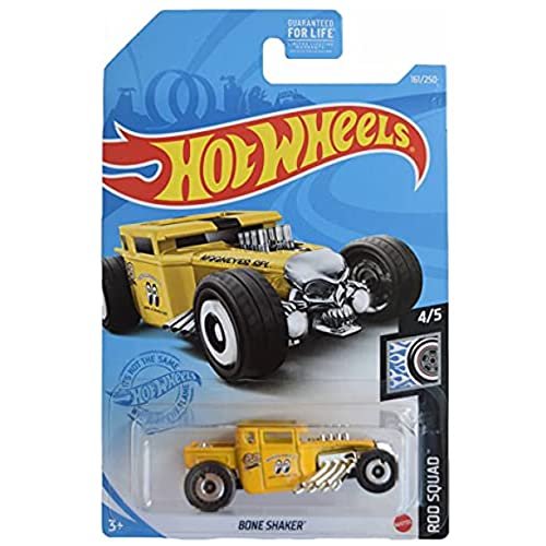 DieCast Hot Wheels Bone Shaker (Mooneyes), 161/250 Rod Squad 4/5 (Yellow)