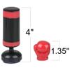 ArtCreativity Desk Punching Bag Set for Kids, 3 Piece Set Desktop Punching Bag with 1 Mini Punching Bag for Desk and 2 Gloves, Cool Mini Toys for Adults, Mini Boxing Gloves view 3