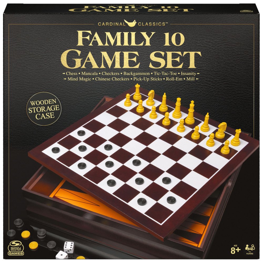 Spin Master 6061808 Family 10 Classic Games Set
