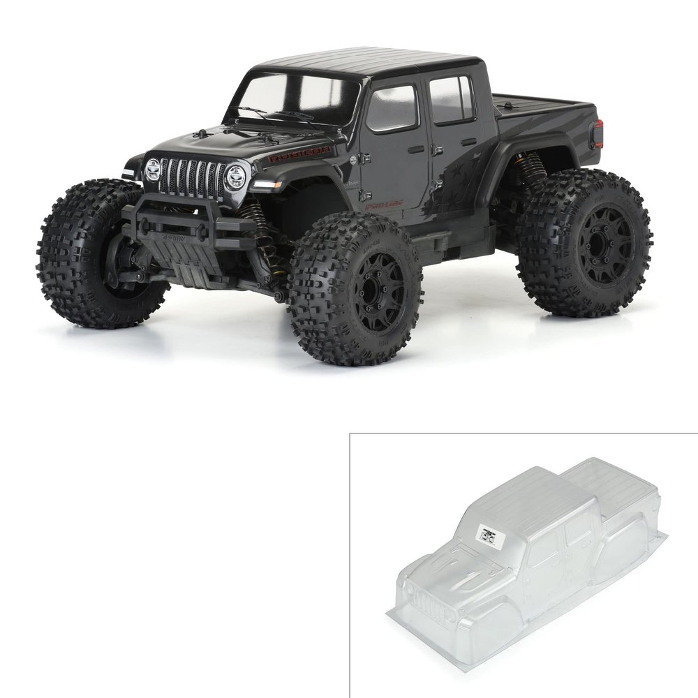 Pro-Line Racing 1/10 Jeep Gladiator Rubicon Clear Body Granite PRO357500 Car/Truck Bodies Wings & Decals