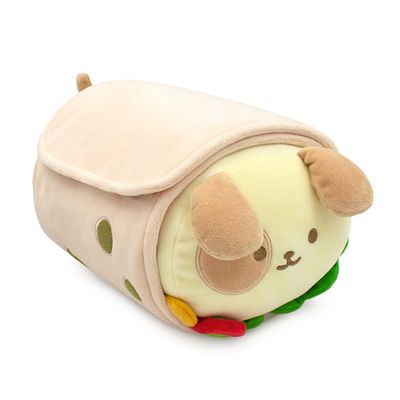Anirollz Puppiroll Plush in Burrito Outfitz (12")  Kawaii Medium Stuffed Animal with Removable Costume  Cute Squishy Plush Toy Gift for Girls & Collectors