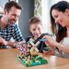 COZYMASS Architecture River Windmill Building Model Kit Micro Block Set Mini Blocks 600+ PCS with 2 Figure view 2