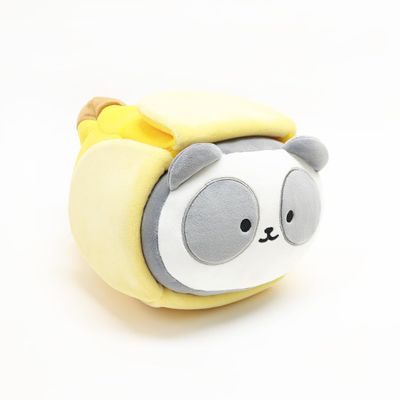Anirollz Pandaroll Plush in Banana Outfitz (12")  Kawaii Medium Stuffed Animal with Removable Costume  Cute Squishy Plush Toy Gift for Girls & Collectors