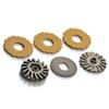 EXOTEK RACING LLC Mk3 Turbine RC Slipper Covers with 3 Pads: Team Associated DR10, TLR 22, ETK2015, Red view 1
