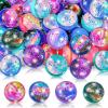 Chalyna 50 Pieces Galaxy Bouncy Balls Bulk Operation Christmas Items 32 mm Space Theme Bouncy Balls Rubber Bouncing Ball for Party Favors, Christmas Easter Gift Bag Filling, Birthday Party Supplies view 1