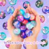 Chalyna 50 Pieces Galaxy Bouncy Balls Bulk Operation Christmas Items 32 mm Space Theme Bouncy Balls Rubber Bouncing Ball for Party Favors, Christmas Easter Gift Bag Filling, Birthday Party Supplies view 3