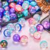 Chalyna 50 Pieces Galaxy Bouncy Balls Bulk Operation Christmas Items 32 mm Space Theme Bouncy Balls Rubber Bouncing Ball for Party Favors, Christmas Easter Gift Bag Filling, Birthday Party Supplies view 4