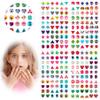 240 Piece Sticker Earrings 3D Gems Girls Earrings Self-Adhesive Glitter Craft Crystal Stickers (Style A) view 1