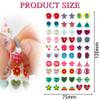 240 Piece Sticker Earrings 3D Gems Girls Earrings Self-Adhesive Glitter Craft Crystal Stickers (Style A) view 3