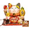 C H SZ CC Money Saving Creative chineseFortune Cat Decoration Ceramic Piggy Bank Cashier Opening Gift Home Decore Home Decor Coin Bank Savings Jar (Size : Large) view 2