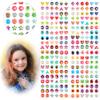 240 Piece Earrings 3D Gems Sticker Girls Sticker Earrings Self-Adhesive Glitter Craft Crystal Stickers (Style B) view 1