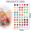 240 Piece Earrings 3D Gems Sticker Girls Sticker Earrings Self-Adhesive Glitter Craft Crystal Stickers (Style B) view 2