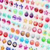240 Piece Earrings 3D Gems Sticker Girls Sticker Earrings Self-Adhesive Glitter Craft Crystal Stickers (Style B) view 4