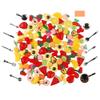 NWFashion 112PCS Miniature Decor Dessert Pastry Toy Food Cake Topper Scrapbooking Shoe Decoration Charms (Fruit) view 1