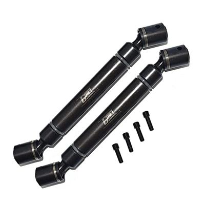 Carbon Steel Front + Rear CVD Drive Shaft For Axial 1/6 SCX6 Jeep JLU Wrangler AXI05000-6Pc Set Black