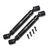 Carbon Steel Front + Rear CVD Drive Shaft For Axial 1/6 SCX6 Jeep JLU Wrangler AXI05000-6Pc Set Black view 1