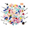 NWFashion 112PCS Miniature Decor Dessert Pastry Toy Food Cake Topper Scrapbooking Shoe Decoration Charms (Sea) view 1