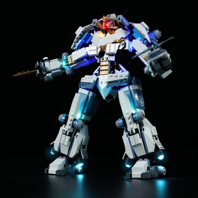 Brick Shine Light Kit for Zane's Titan Mech Battle 71738 (Model Set is not Included) (Classic)