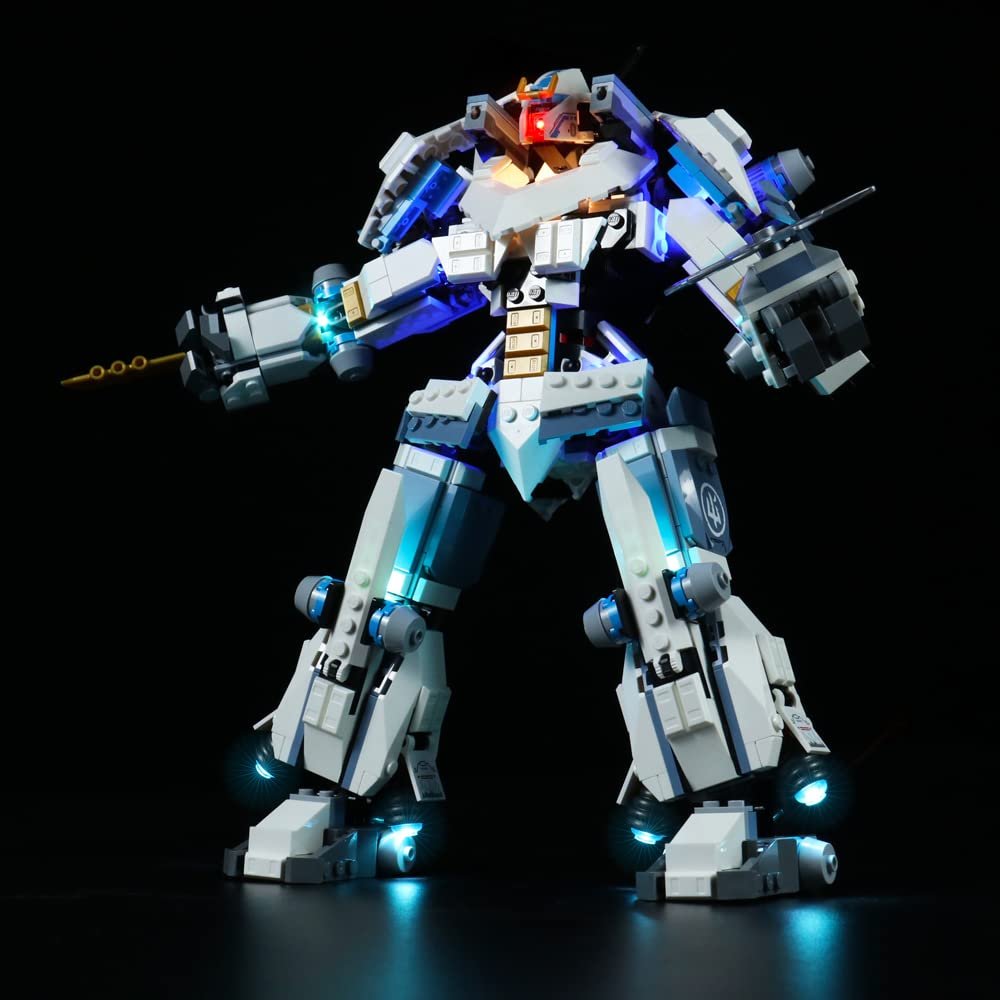 Brick Shine Light Kit for Zane's Titan Mech Battle 71738 (Model Set is not Included) (Classic)