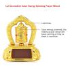 Restokki Prayer Wheel, Car Spinning Prayer Wheel Tibetan Tibet Buddhist Solar Energy Spinning Prayer Wheel for Car Interior Decoration view 3