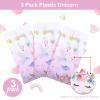 3 Pieces Unicorn Tablecloth Unicorn Table Covers Unicorn Themed Table Cloth Disposable Plastic Magical Unicorn Tablecloth for Birthday Baby Shower Decoration Party Supplies, 108 x 54 Inches view 4