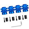 Aluminum 17mm Hex Wheel Hub Adapters for 1/10 Traxxas Summit Losi Baja Rey (Set of 4) (Navy Blue) view 2
