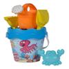 Simba 107114563 Bucket Set Ocean 6 Pieces Height 16 cm Diameter 17 cm Sand Toy Sand Mould Rake, Shovel, Waterer, Bucket, Sieve view 1