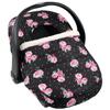 The Peanutshell Car Seat Cover - Protective Covers for Baby Girl, Easy to Clean Accessories, Weather-Resistant Infant Winter Car Seat for Baby Carseat - Floral Rose view 1